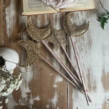 Load image into Gallery viewer, star and moon wand